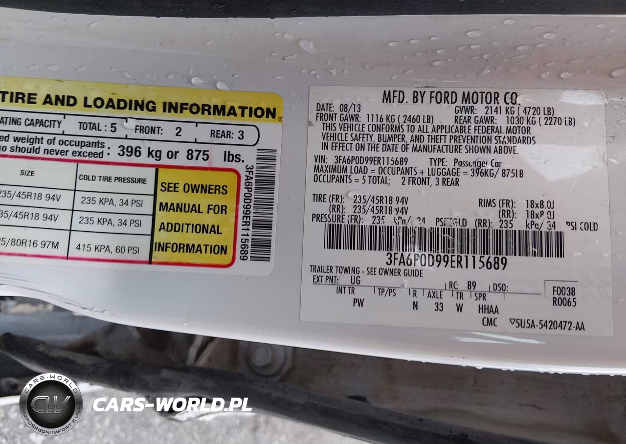 2014 Ford Fusion Titanium VIN:3FA6P0D99ER115689 - 9