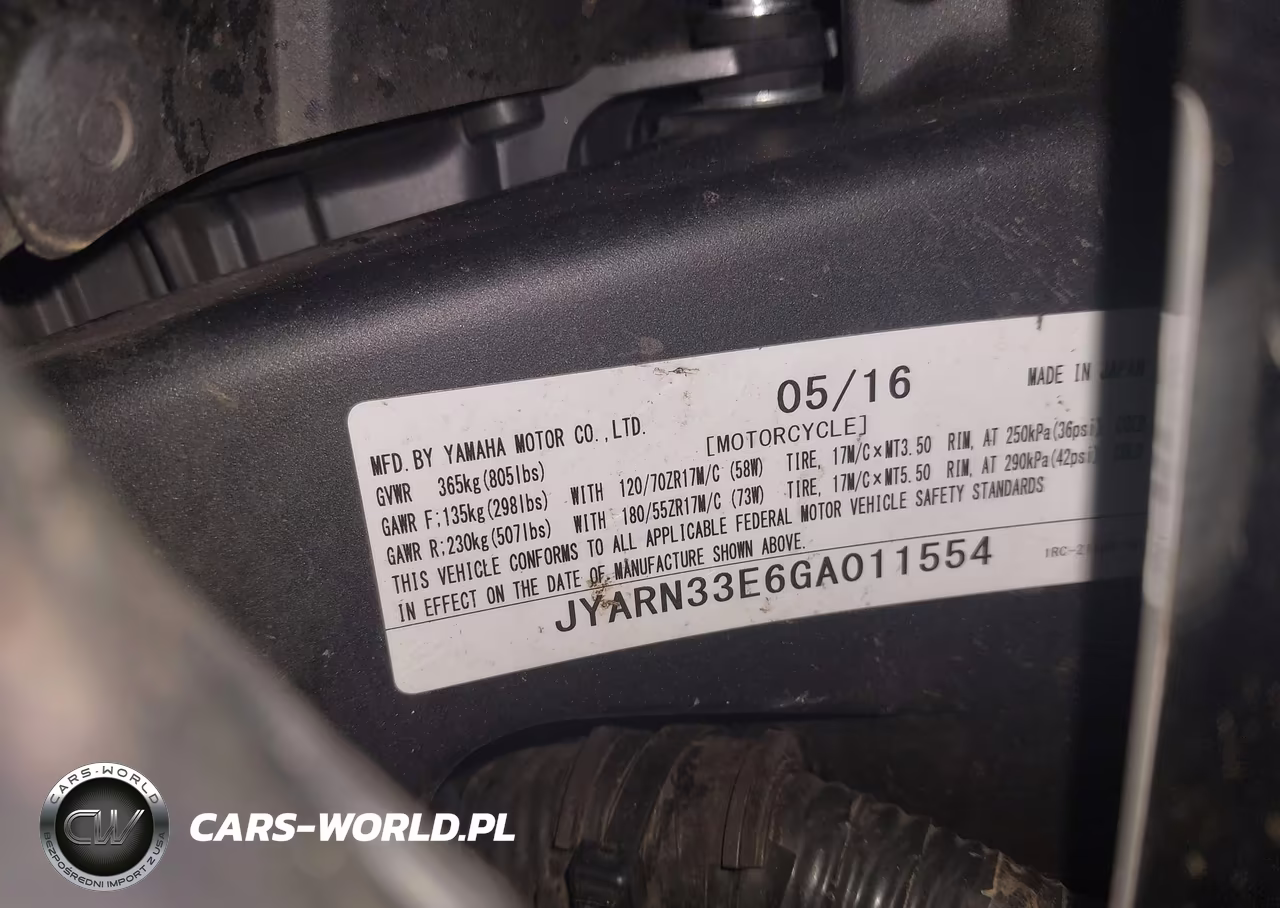 2016 Yamaha Fz09 VIN:JYARN33E6GA011554 - 10