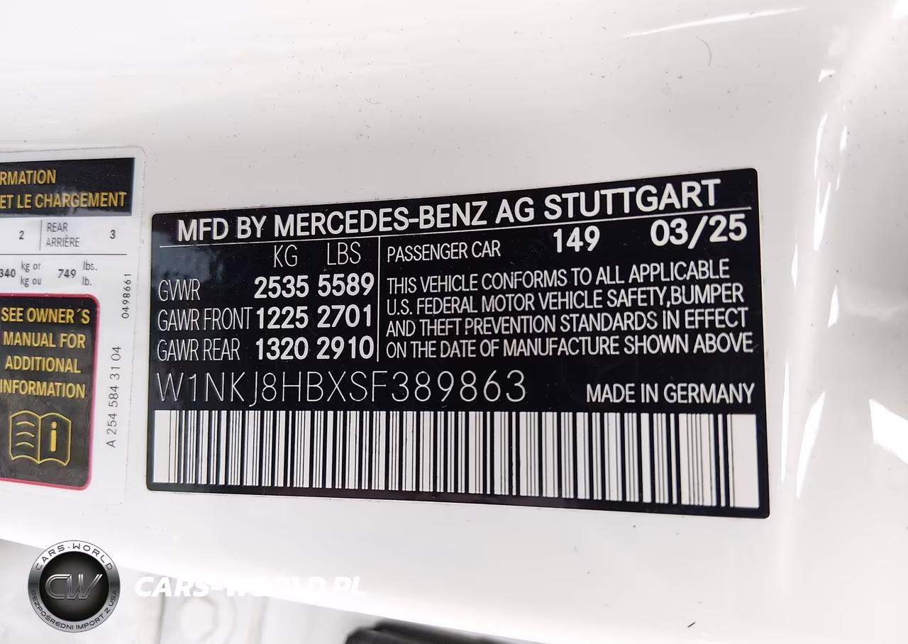 2025 Mercedes-Benz Amg Glc 43 Coupe 4Matic VIN:W1NKJ8HBXSF389863 - 9