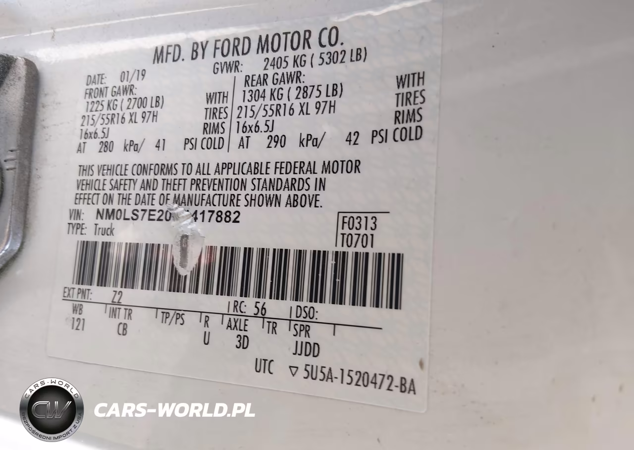 2019 Ford Transit Connect Xl VIN:NM0LS7E20K1417882 - 9