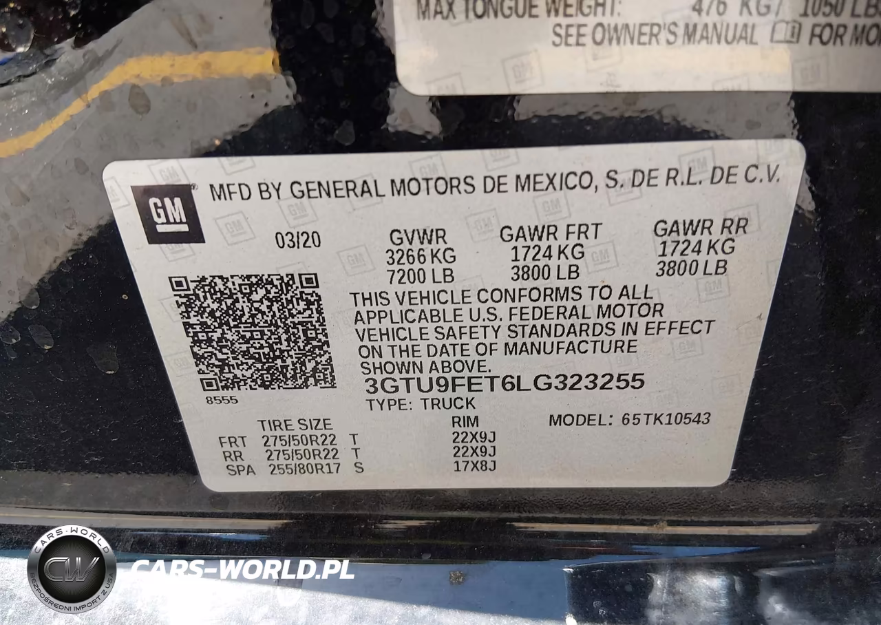 2020 GMC Sierra 1500 4Wd Short Box Denali VIN:3GTU9FET6LG323255 - 9