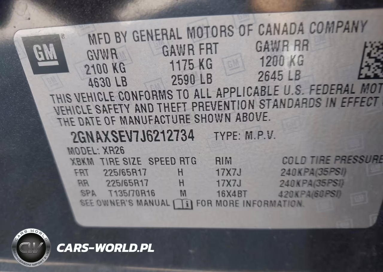2018 Chevrolet Equinox Lt VIN:2GNAXSEV7J6212734 - 9