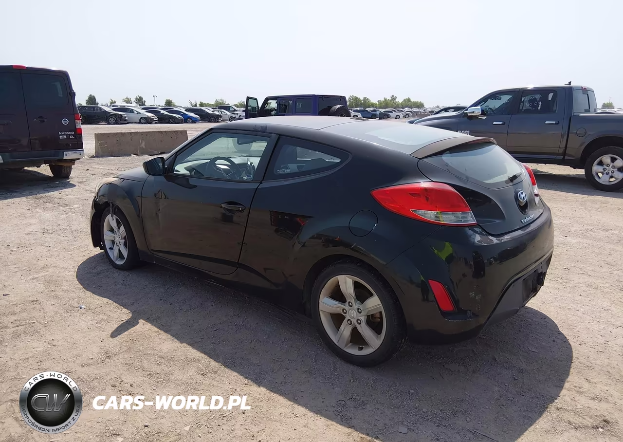 2013 Hyundai Veloster Base W-Gray VIN:KMHTC6AD2DU090383 - 3