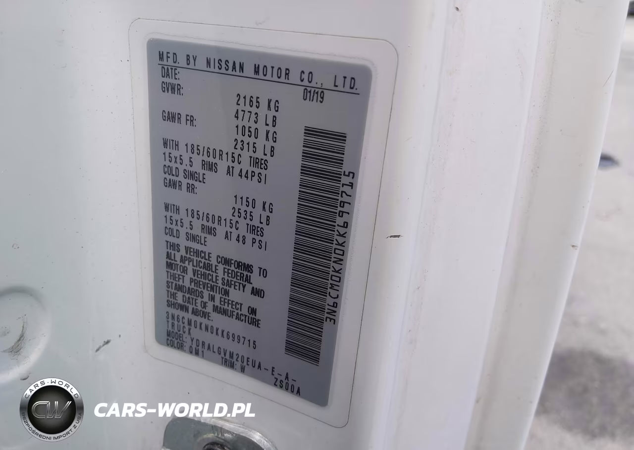 2019 Nissan Nv200 Sv VIN:3N6CM0KN0KK699715 - 9