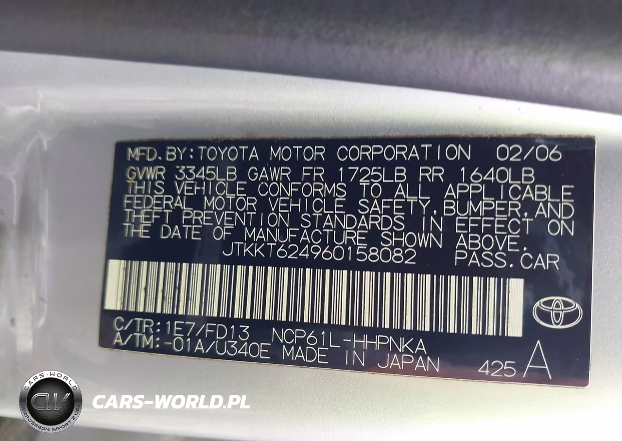 2006 Scion Xa VIN:JTKKT624960158082 - 9
