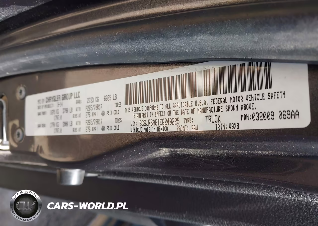 2014 Ram 1500 Tradesman VIN:3C6JR6AG1EG240225 - 9