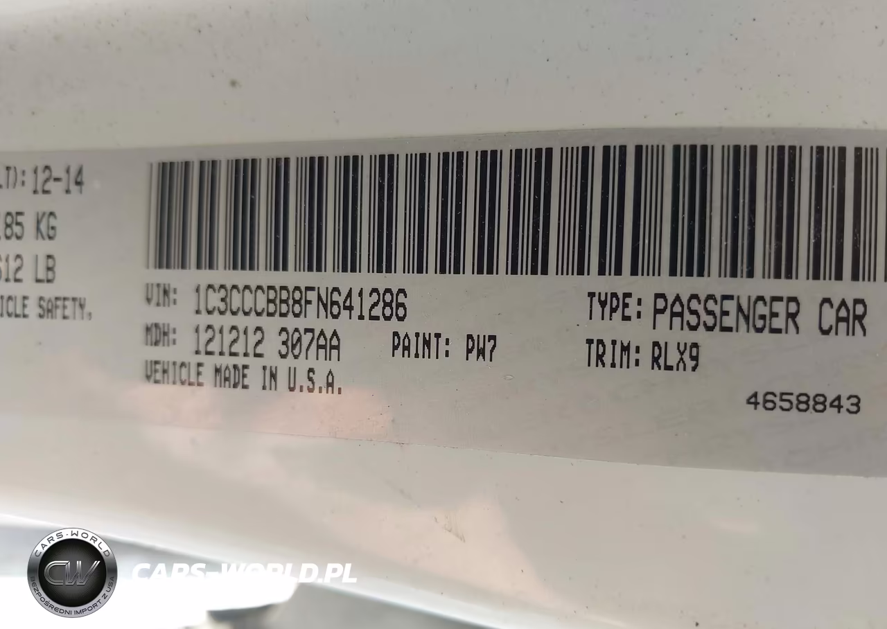 2015 Chrysler 200 S VIN:1C3CCCBB8FN641286 - 9