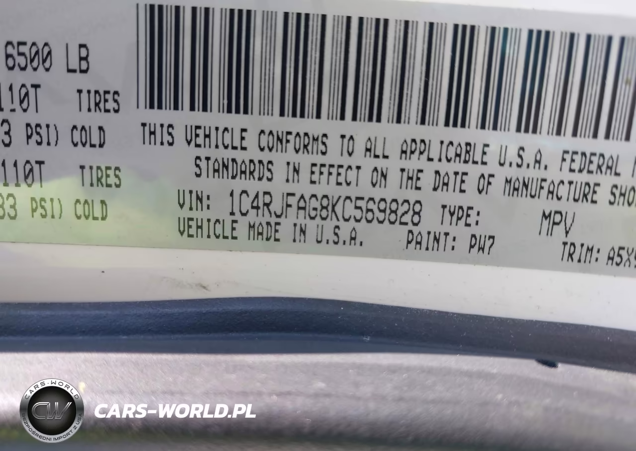 2019 Jeep Grand Cherokee Laredo E 4X4 VIN:1C4RJFAG8KC569828 - 9