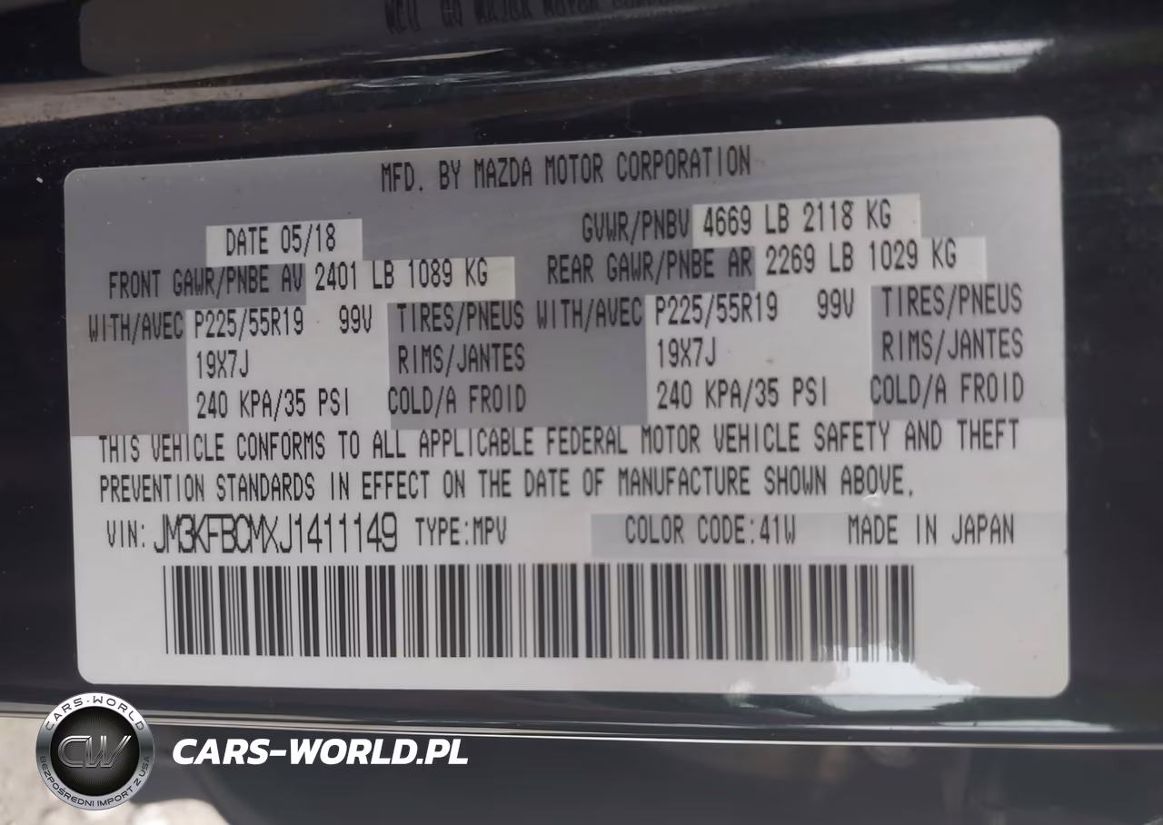 2018 Mazda Cx-5 Touring VIN:JM3KFBCMXJ1411149 - 9