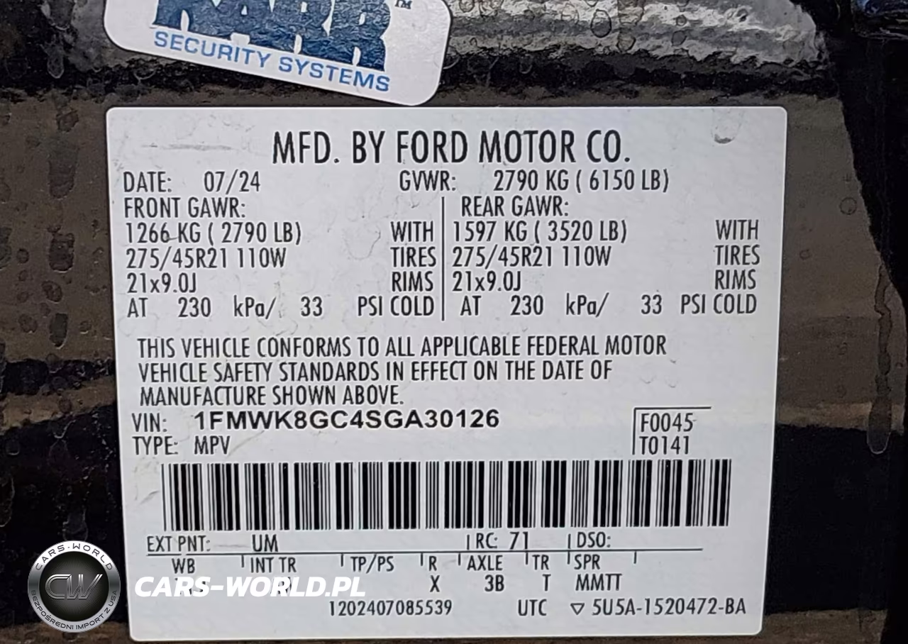 2025 Ford Explorer St VIN:1FMWK8GC4SGA30126 - 9