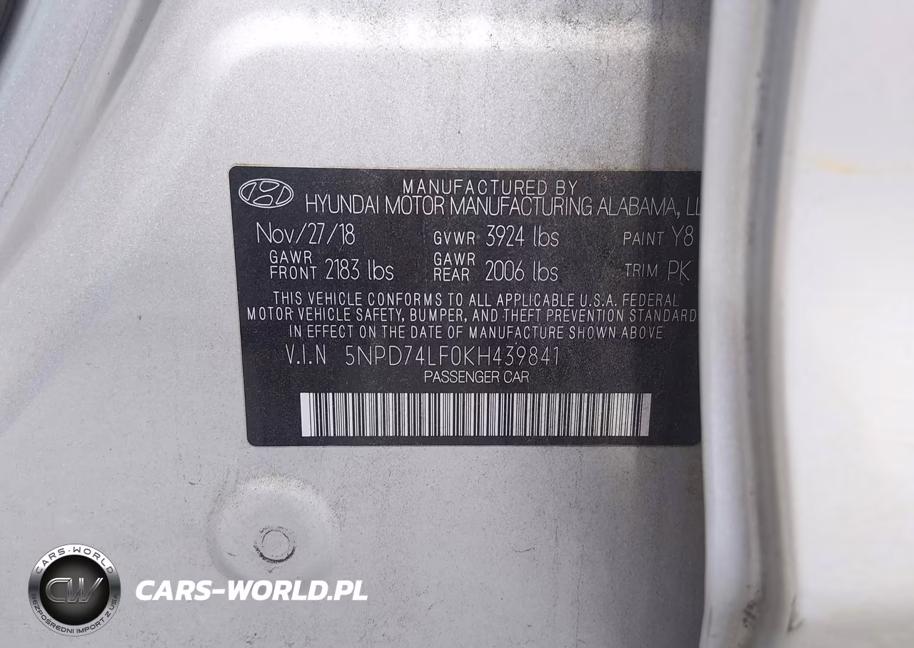 2019 Hyundai Elantra Se VIN:5NPD74LF0KH439841 - 9