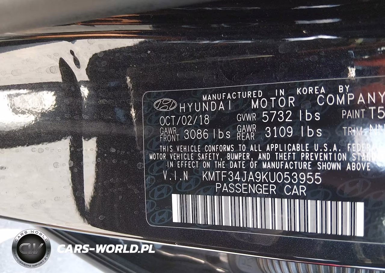 2019 Genesis G90 3.3T Premium VIN:KMTF34JA9KU053955 - 9