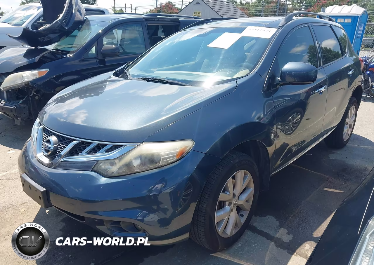 2014 Nissan Murano Sl VIN:JN8AZ1MW2EW504332 - 2
