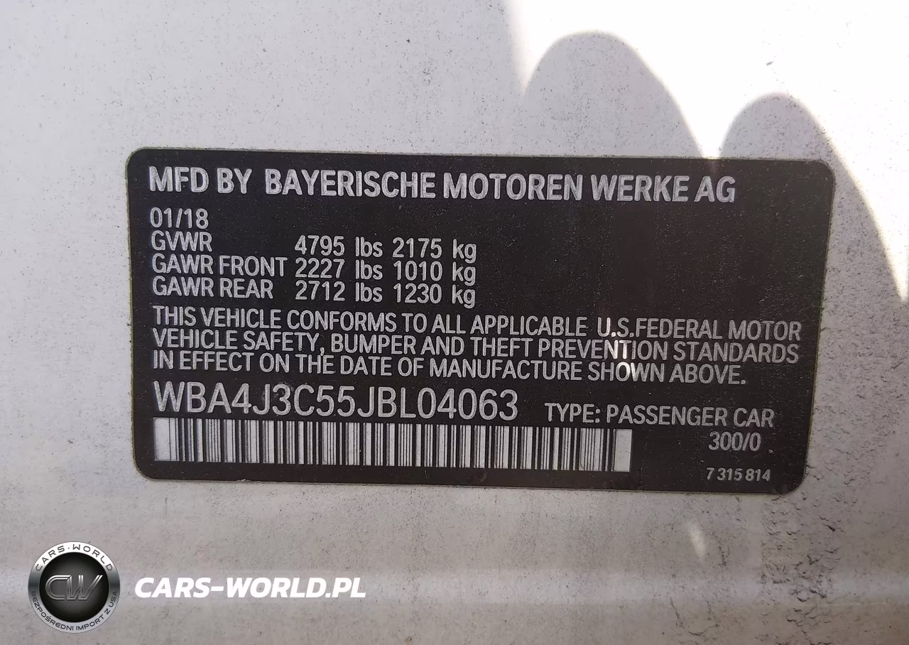2018 BMW 430I Gran Coupe xDrive VIN:WBA4J3C55JBL04063 - 9