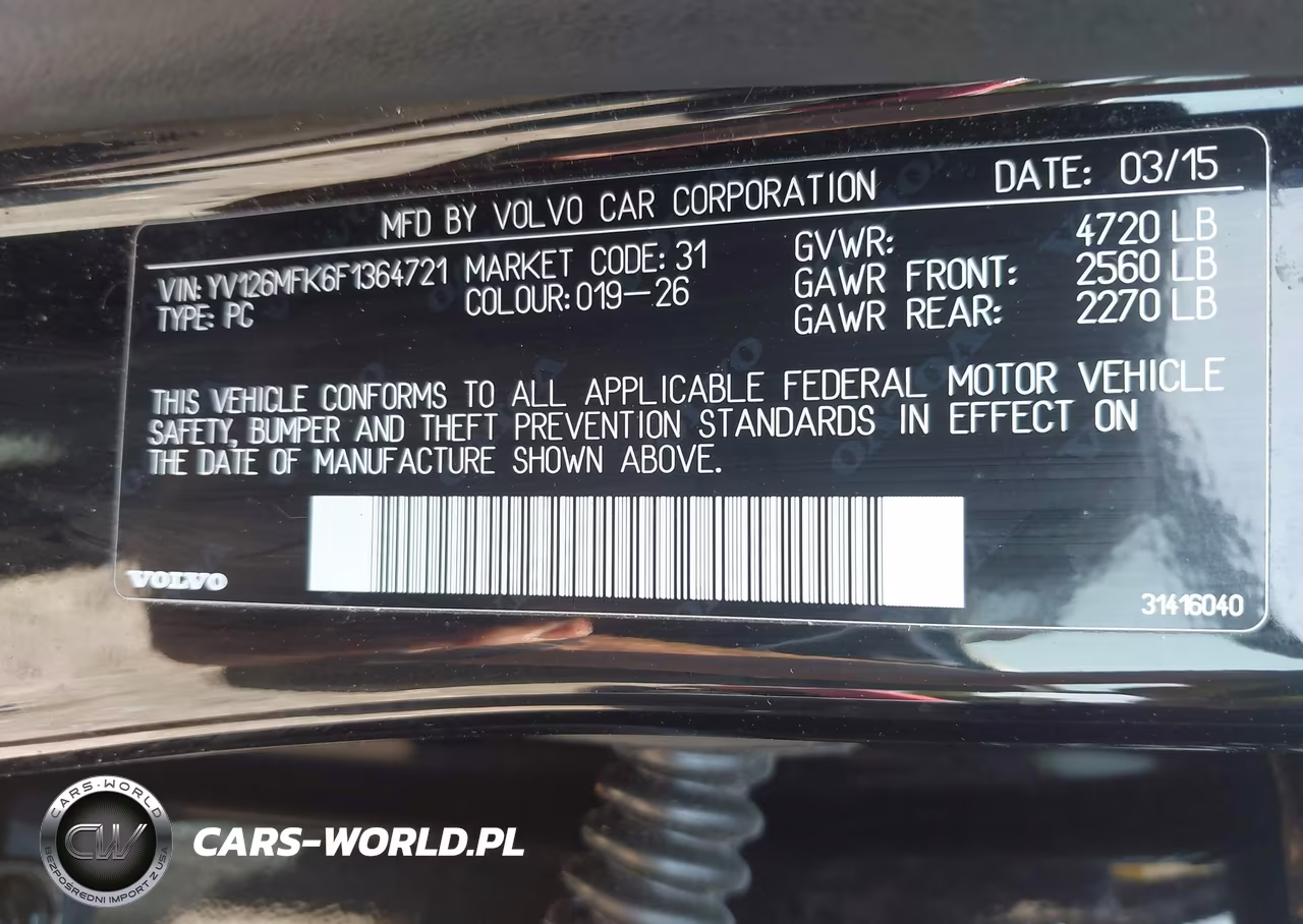 2015 Volvo S60 T5 Premier VIN:YV126MFK6F1364721 - 9