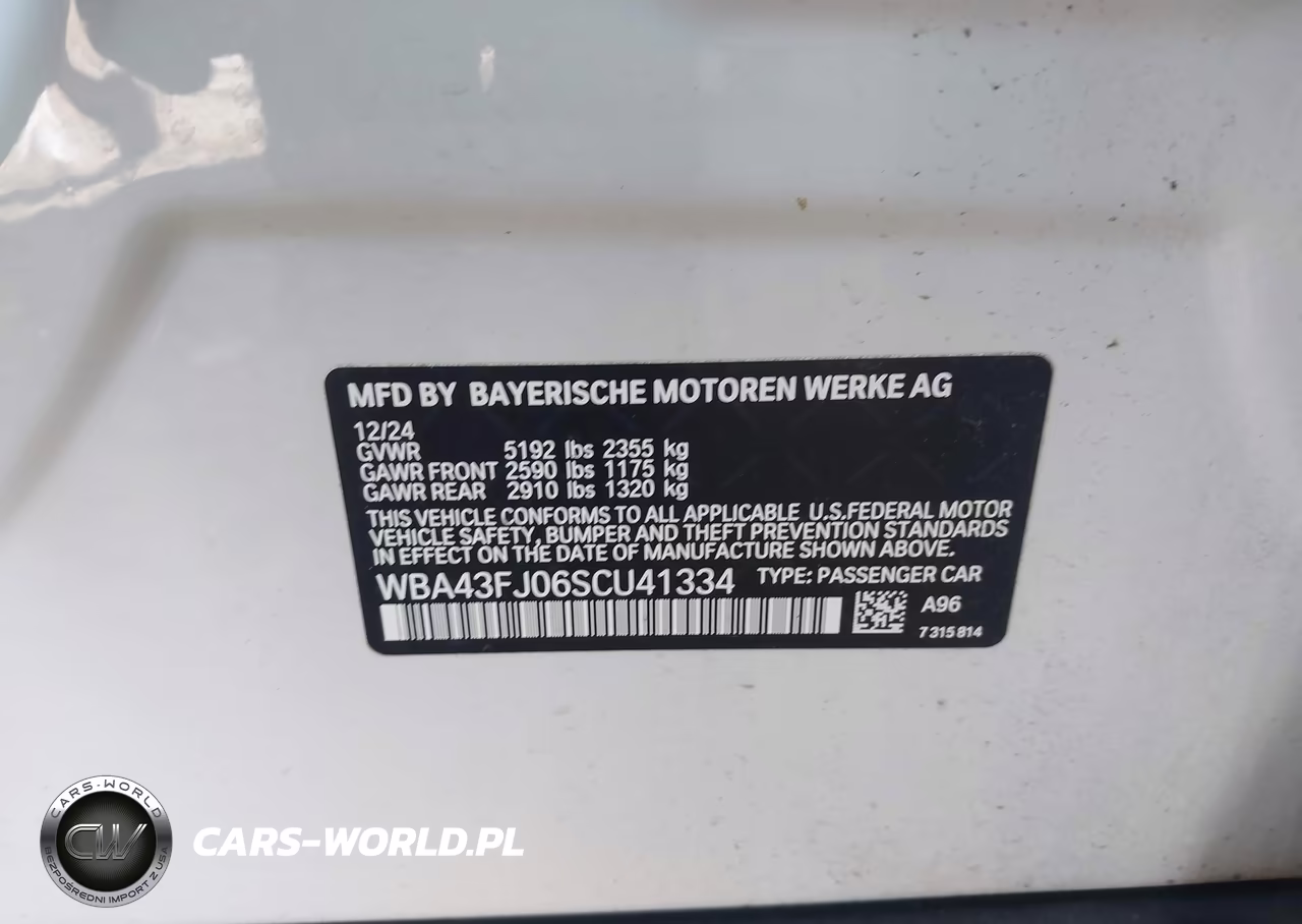 2025 BMW 530I VIN:WBA43FJ06SCU41334 - 9