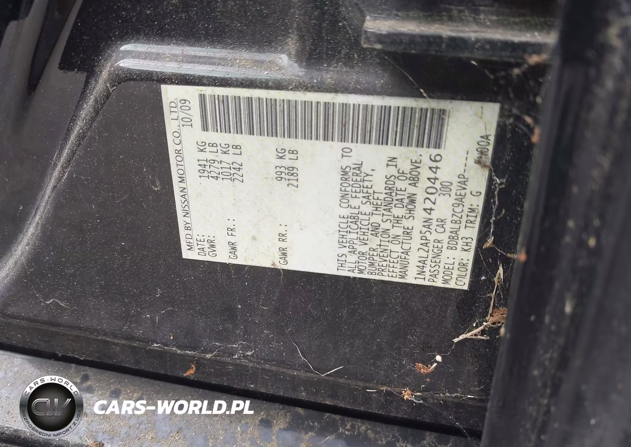 2010 Nissan Altima 2.5 S VIN:1N4AL2AP5AN420446 - 9