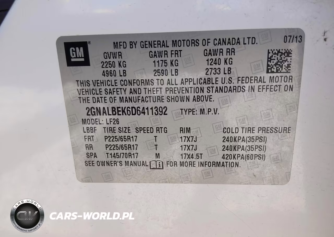 2013 Chevrolet Equinox Ls VIN:2GNALBEK6D6411392 - 9