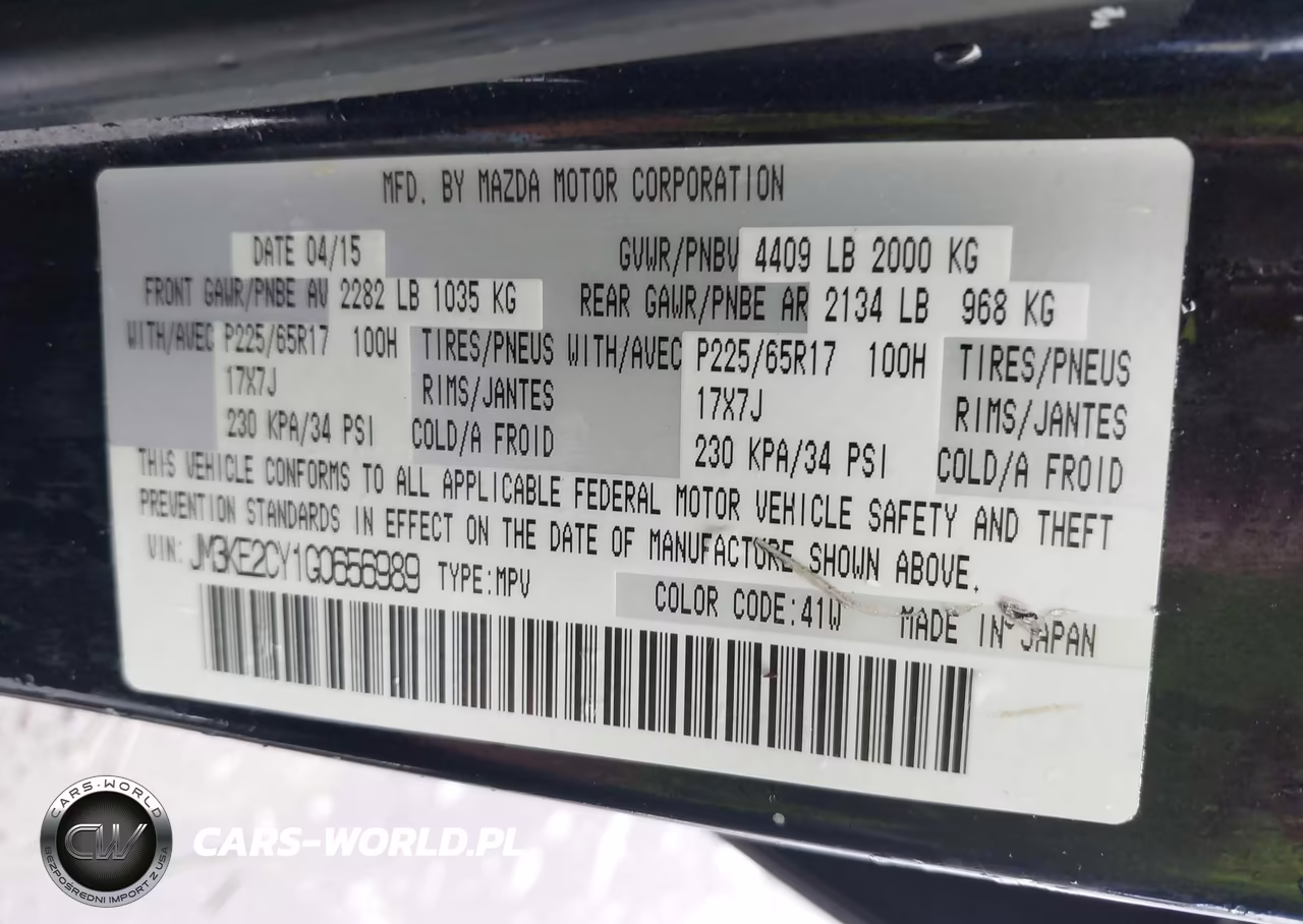 2016 Mazda Cx-5 Touring VIN:JM3KE2CY1G0656989 - 9