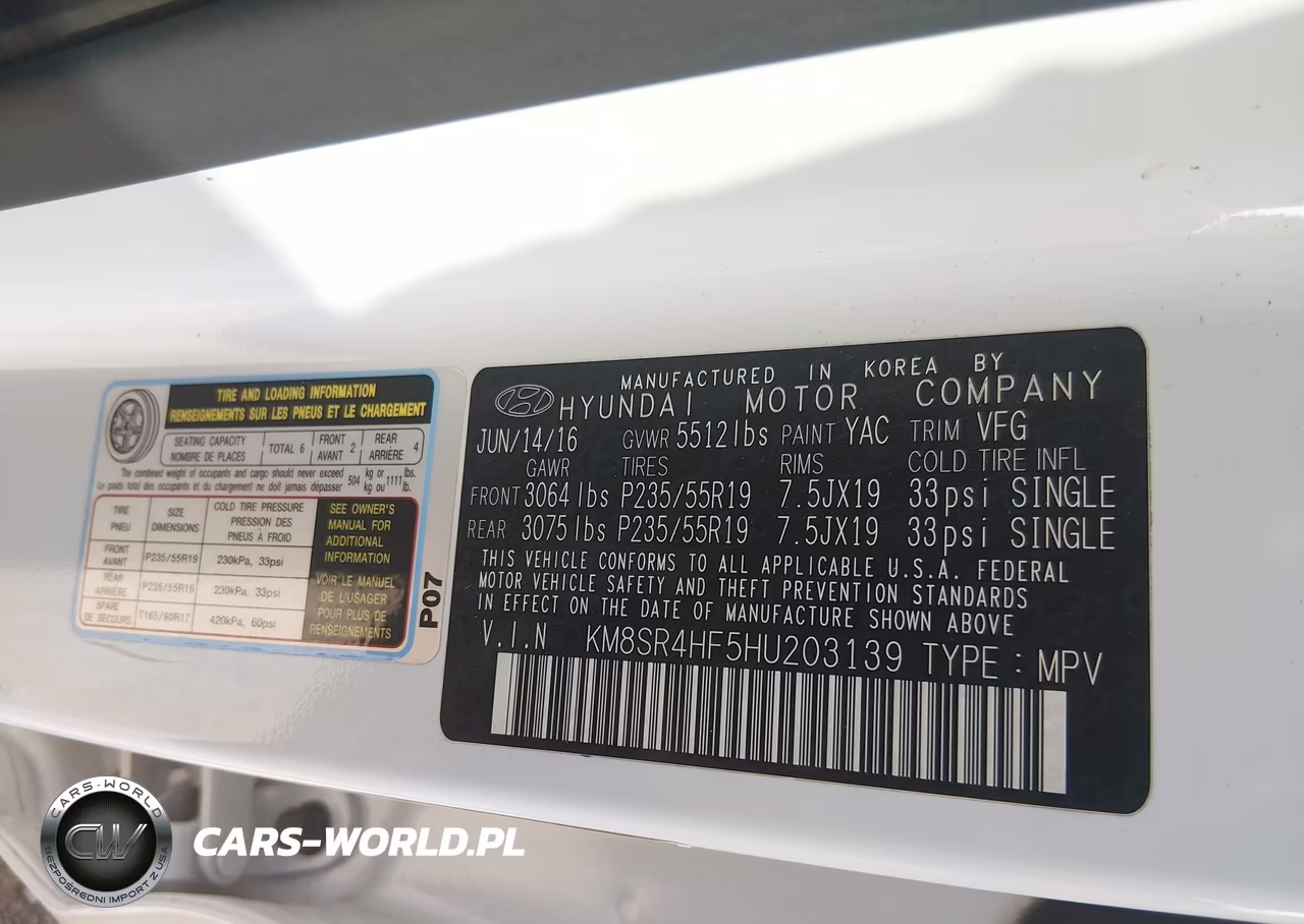 2017 Hyundai Santa Fe Limited Ultimate VIN:KM8SR4HF5HU203139 - 9