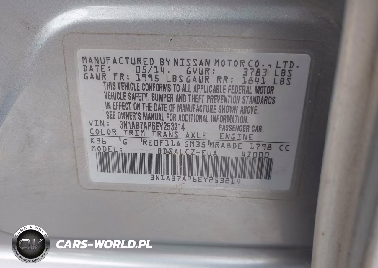 2014 Nissan Sentra S VIN:3N1AB7AP6EY253214 - 9
