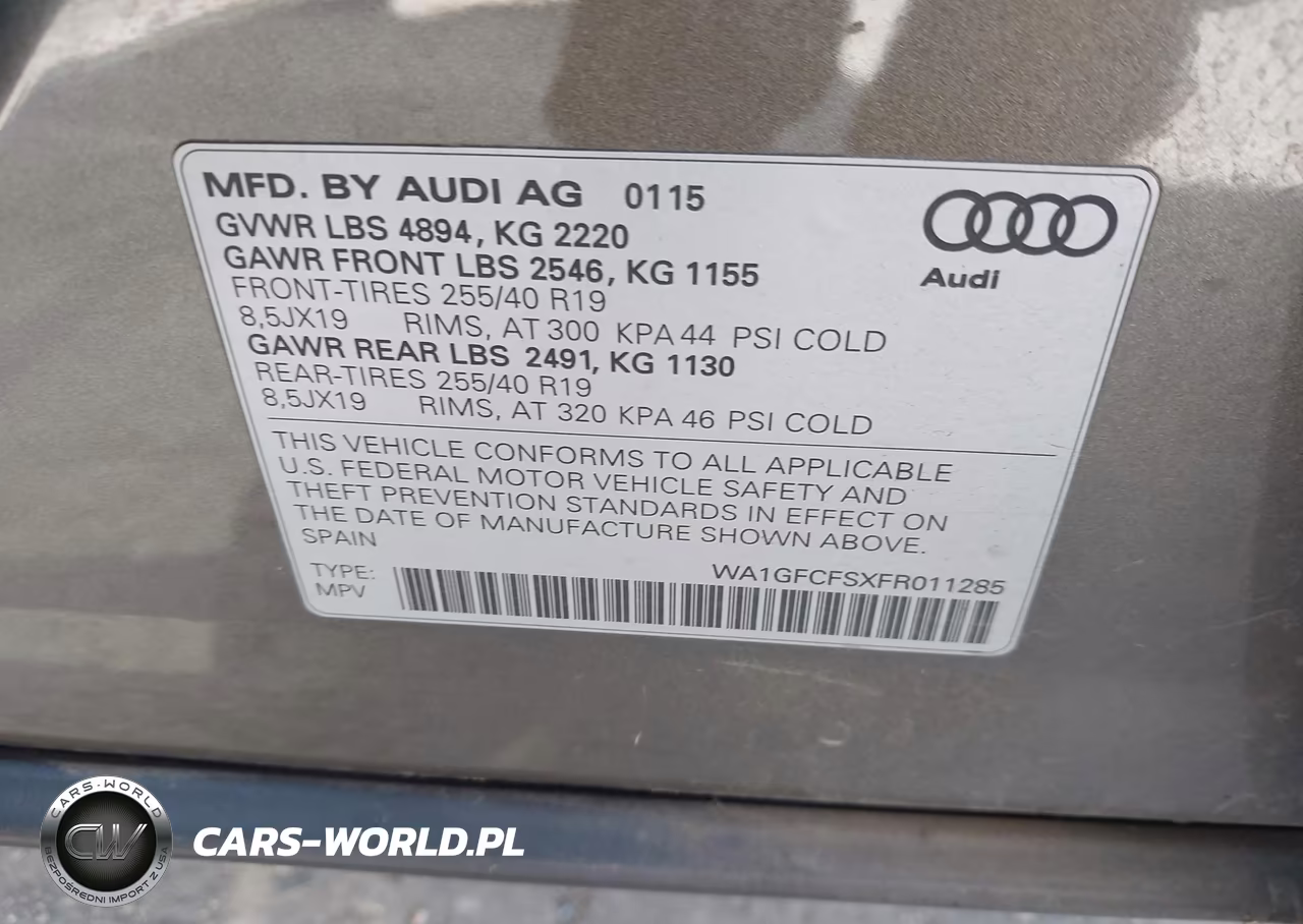 2015 Audi Q3 2.0T Premium Plus VIN:WA1GFCFSXFR011285 - 9