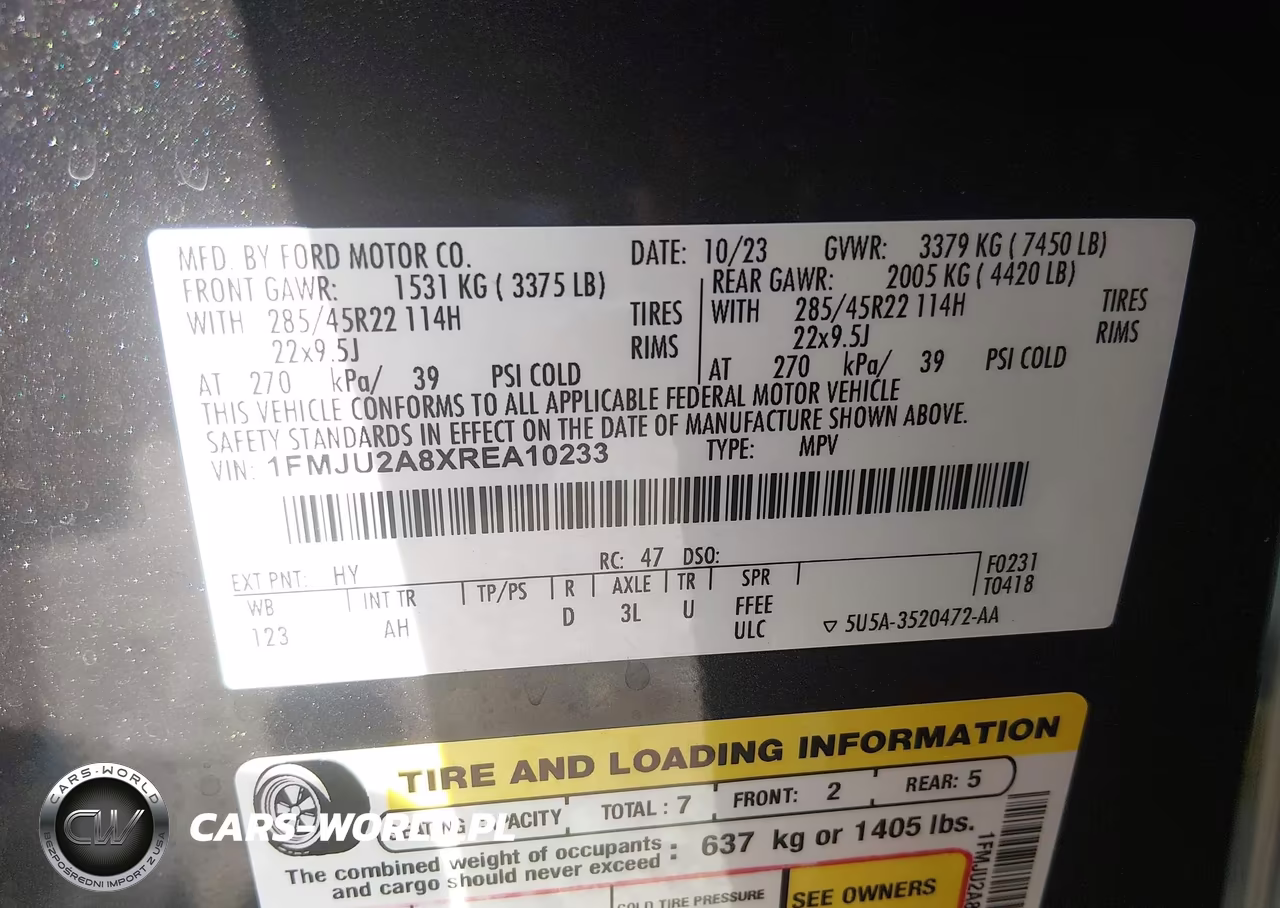 2024 Ford Expedition Limited VIN:1FMJU2A8XREA10233 - 9