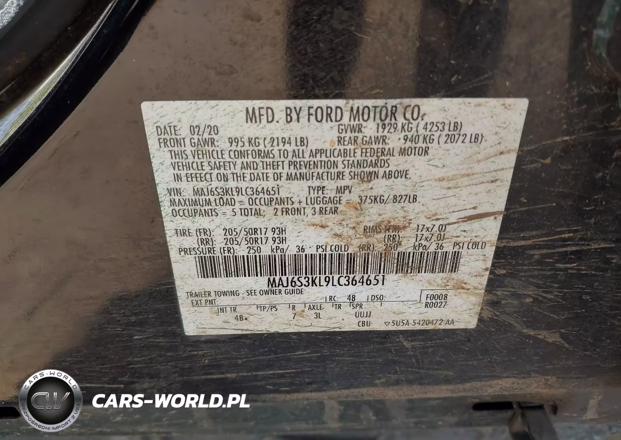 2020 Ford Ecosport Titanium VIN:MAJ6S3KL9LC364651 - 9