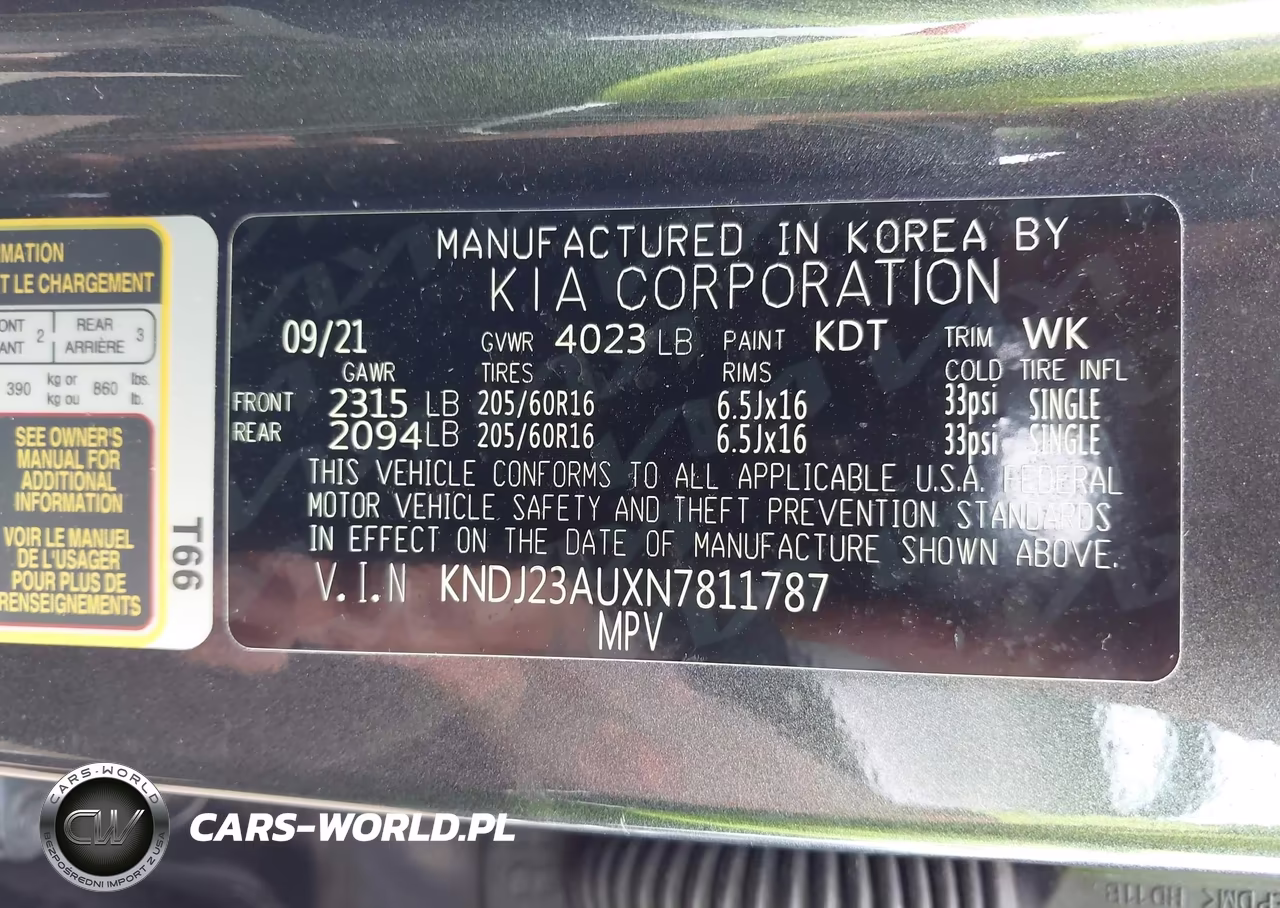 2022 Kia Soul Lx VIN:KNDJ23AUXN7811787 - 9