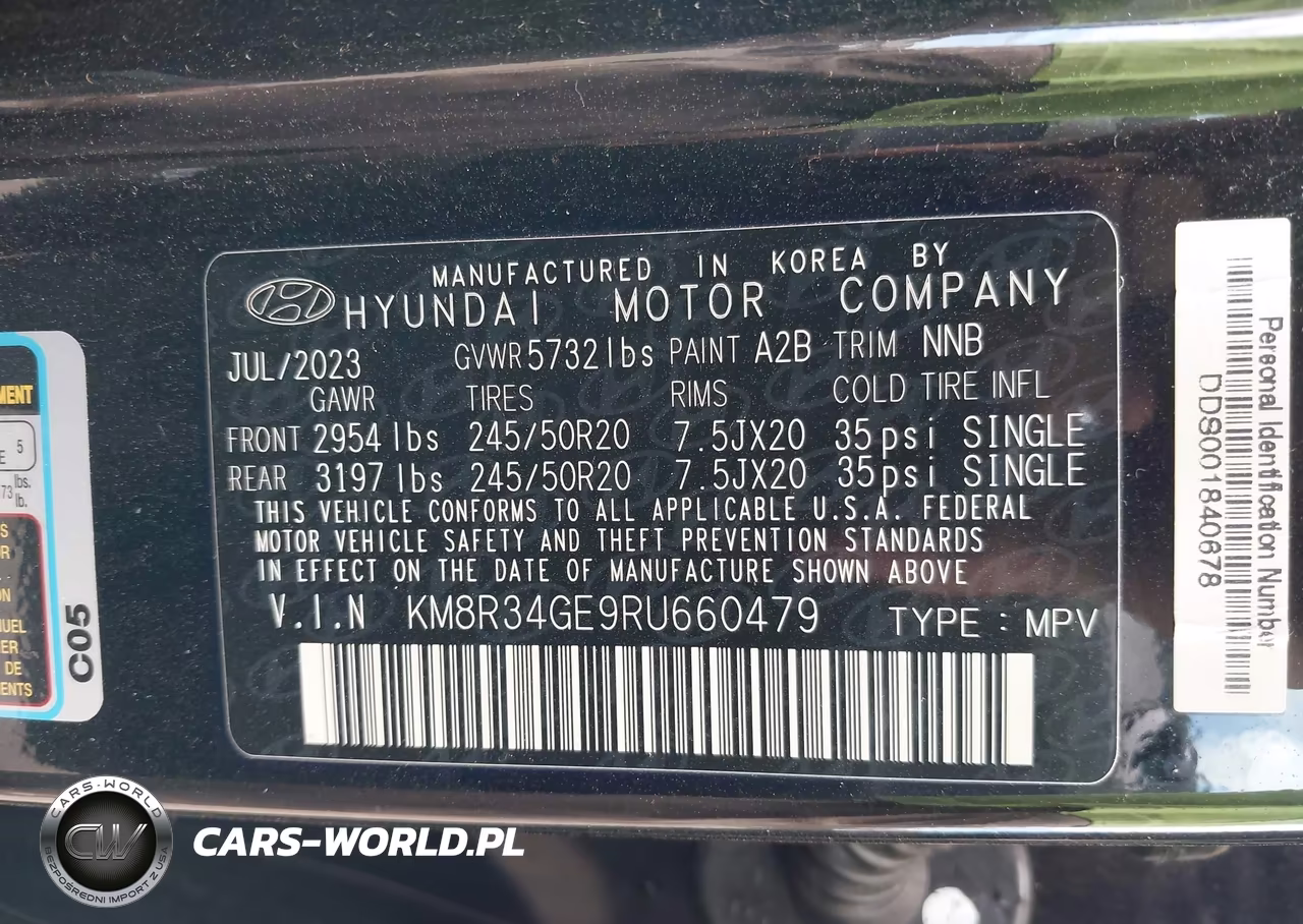 2024 Hyundai Palisade Xrt VIN:KM8R34GE9RU660479 - 9