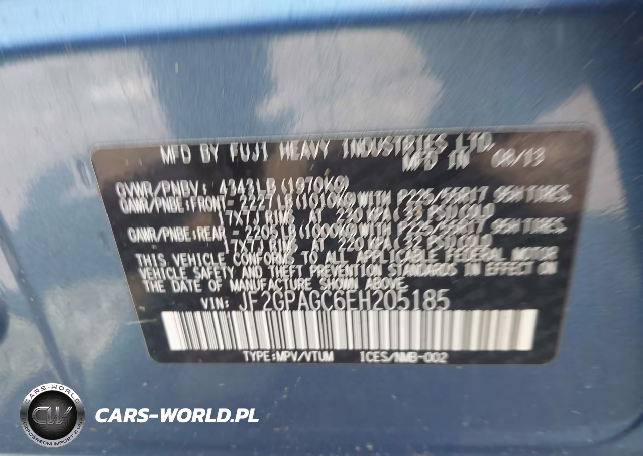2014 Subaru Xv Crosstrek 2.0I Limited VIN:JF2GPAGC6EH205185 - 9