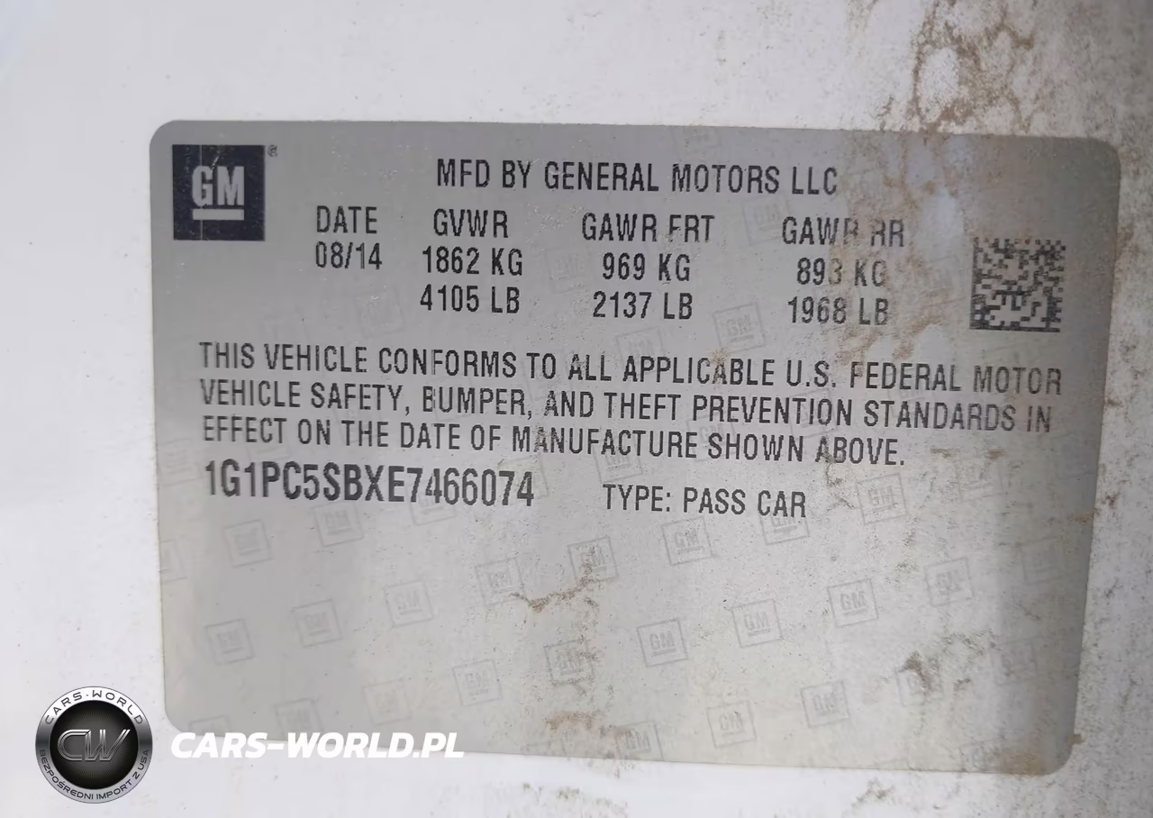 2014 Chevrolet Cruze 1Lt Auto VIN:1G1PC5SBXE7466074 - 9