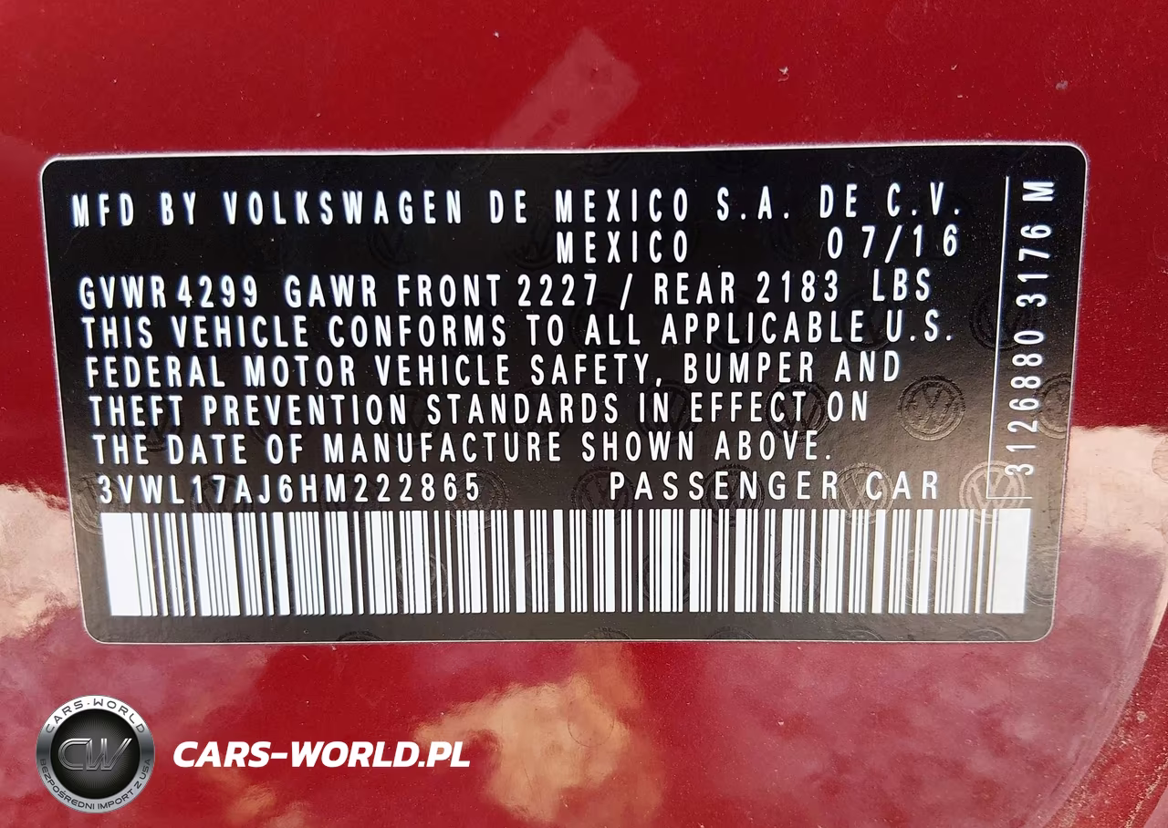 2017 Volkswagen Jetta 1.8T Sel VIN:3VWL17AJ6HM222865 - 9