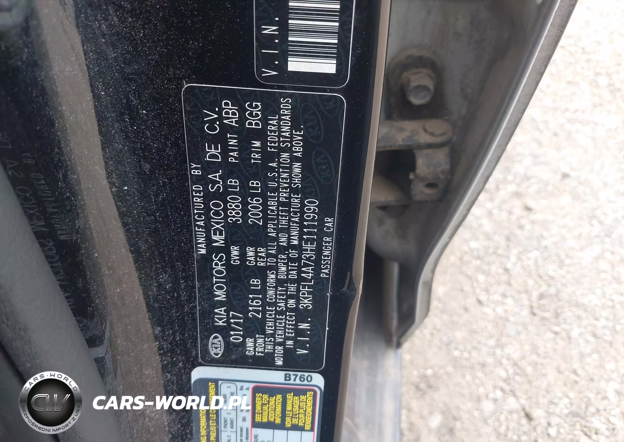 2017 Kia Forte Lx VIN:3KPFL4A73HE111990 - 9