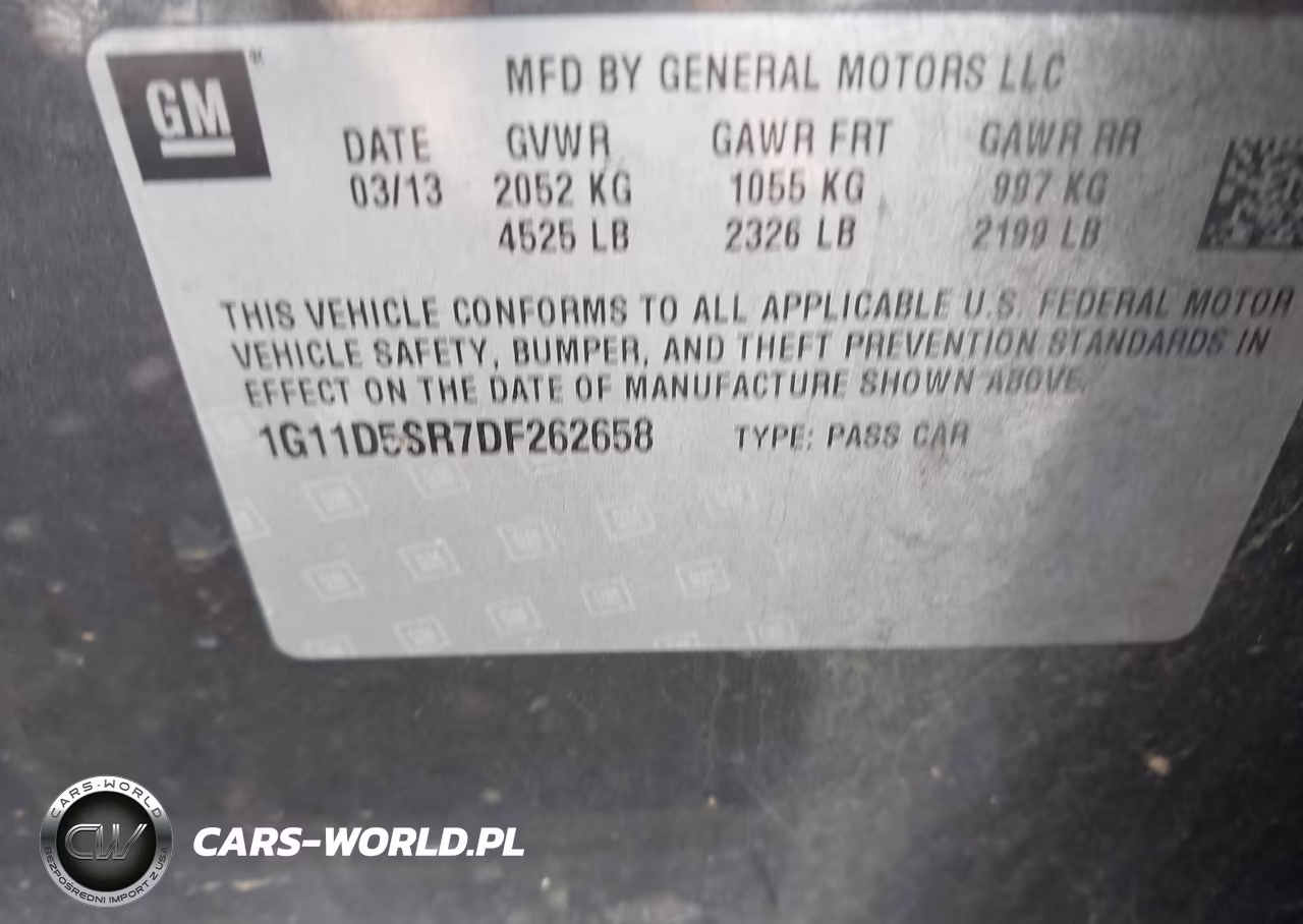 2013 Chevrolet Malibu Eco VIN:1G11D5SR7DF262658 - 9