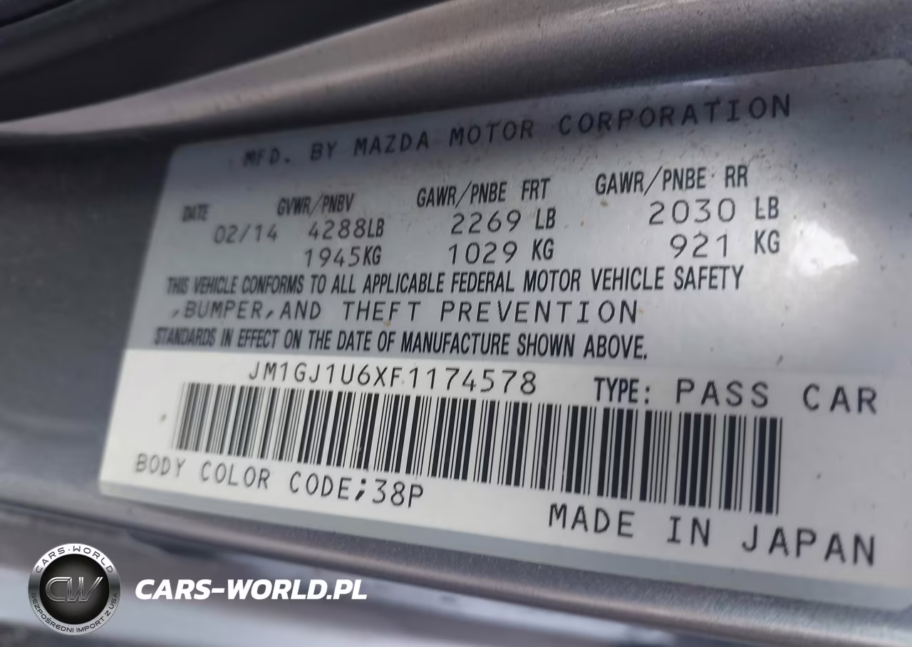 2015 Mazda Mazda6 I Sport VIN:JM1GJ1U6XF1174578 - 9