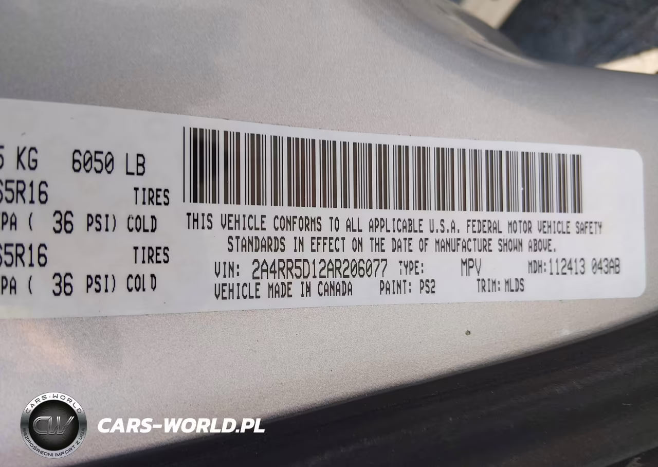 2010 Chrysler Town & Country Touring VIN:2A4RR5D12AR206077 - 9