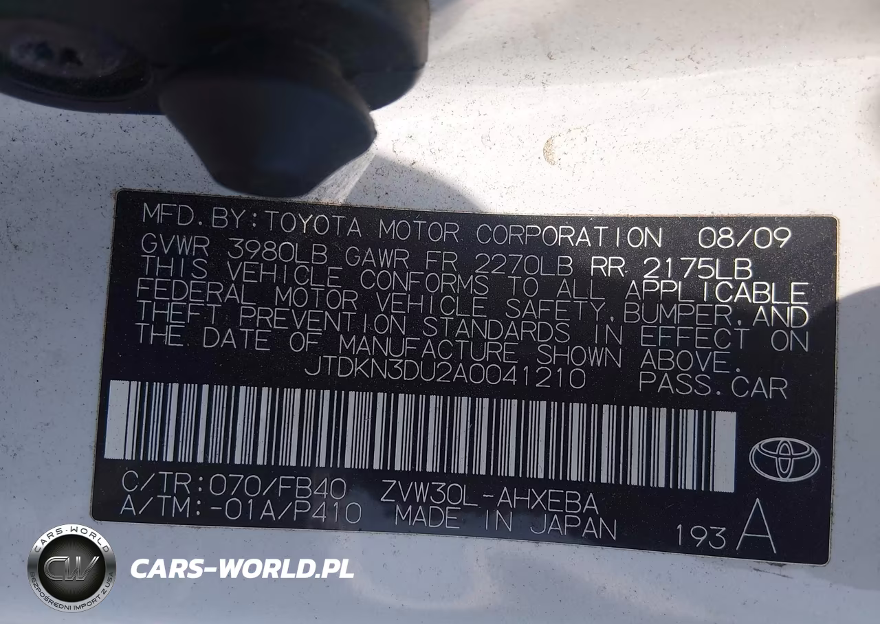 2010 Toyota Prius Iii VIN:JTDKN3DU2A0041210 - 9