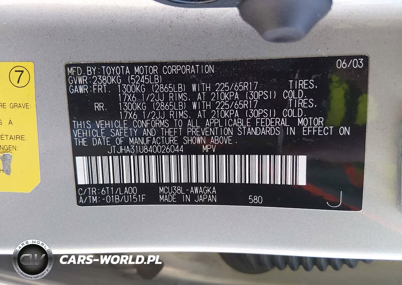 2004 Lexus Rx 330 VIN:JTJHA31U840026044 - 9