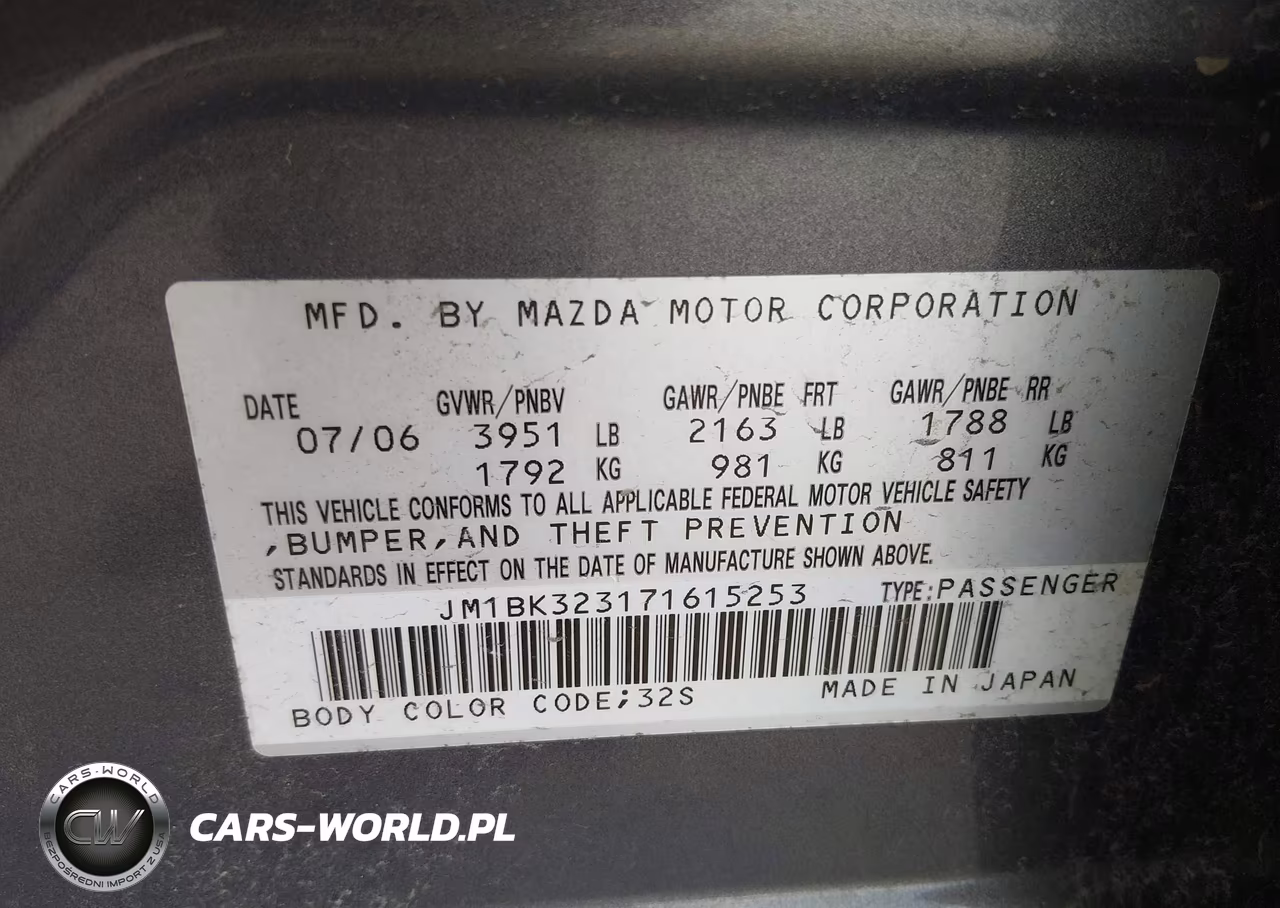 2007 Mazda Mazda3 S Grand Touring VIN:JM1BK323171615253 - 9