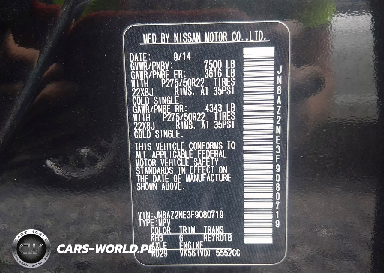 2015 Infiniti Qx80 VIN:JN8AZ2NE3F9080719 - 9