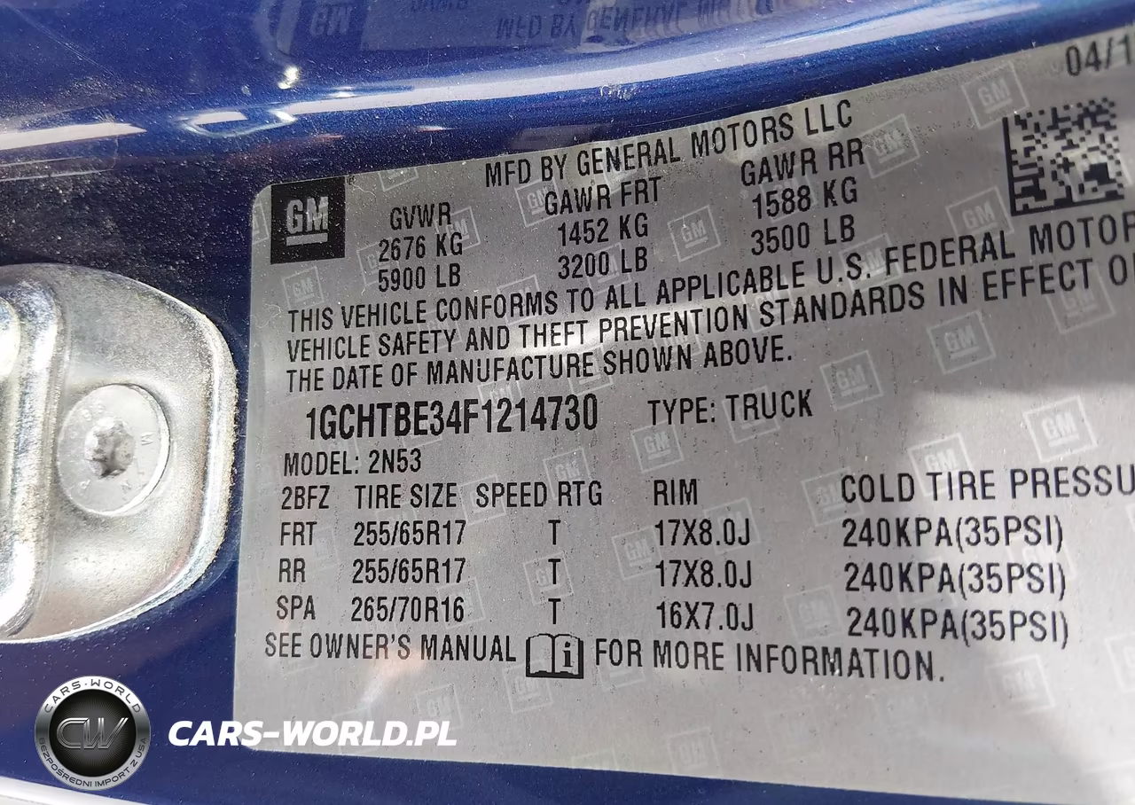 2015 Chevrolet Colorado 4Wd Lt VIN:1GCHTBE34F1214730 - 9
