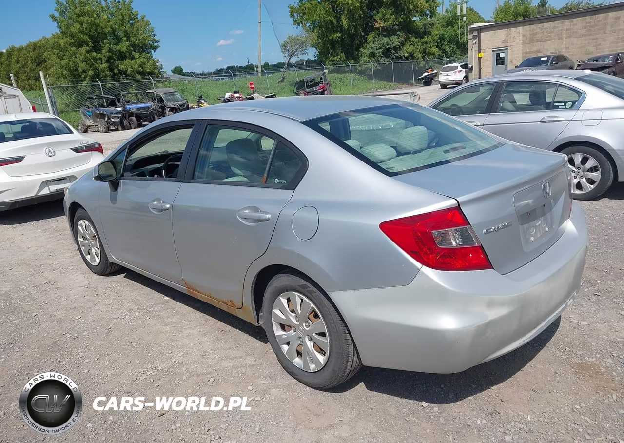 2012 Honda Civic Lx VIN:2HGFB2F56CH526735 - 3