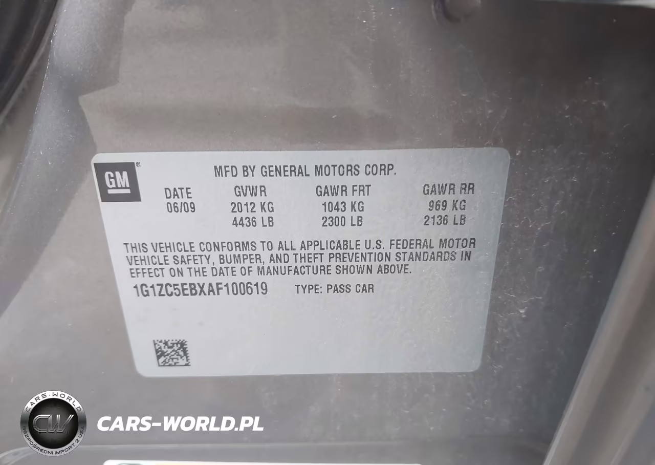 2010 Chevrolet Malibu Lt VIN:1G1ZC5EBXAF100619 - 9