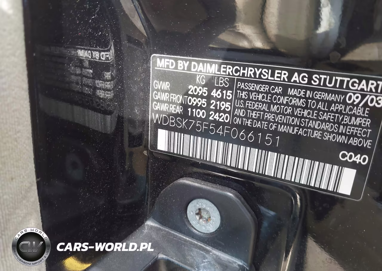 2004 Mercedes-Benz Sl 500 VIN:WDBSK75F54F066151 - 9