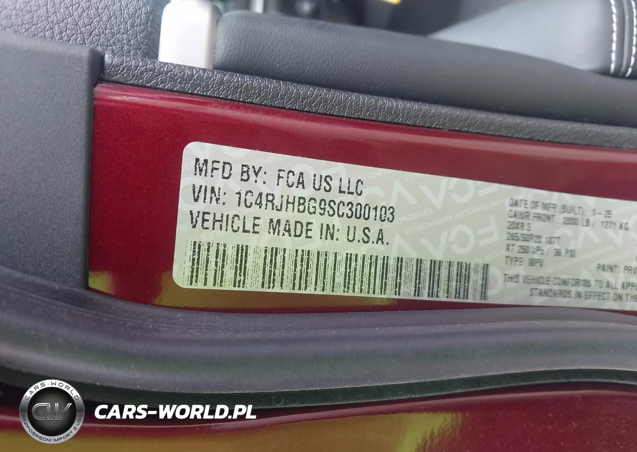 2025 Jeep Grand Cherokee Limited VIN:1C4RJHBG9SC300103 - 9