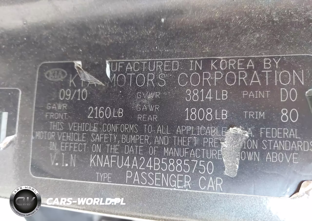 2011 Kia Forte Ex VIN:KNAFU4A24B5885750 - 9