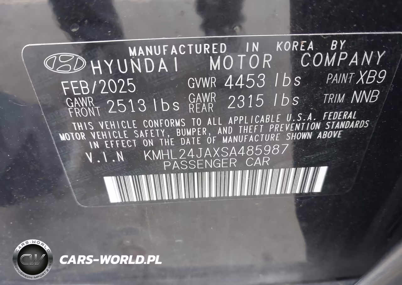 2025 Hyundai Sonata Se VIN:KMHL24JAXSA485987 - 18