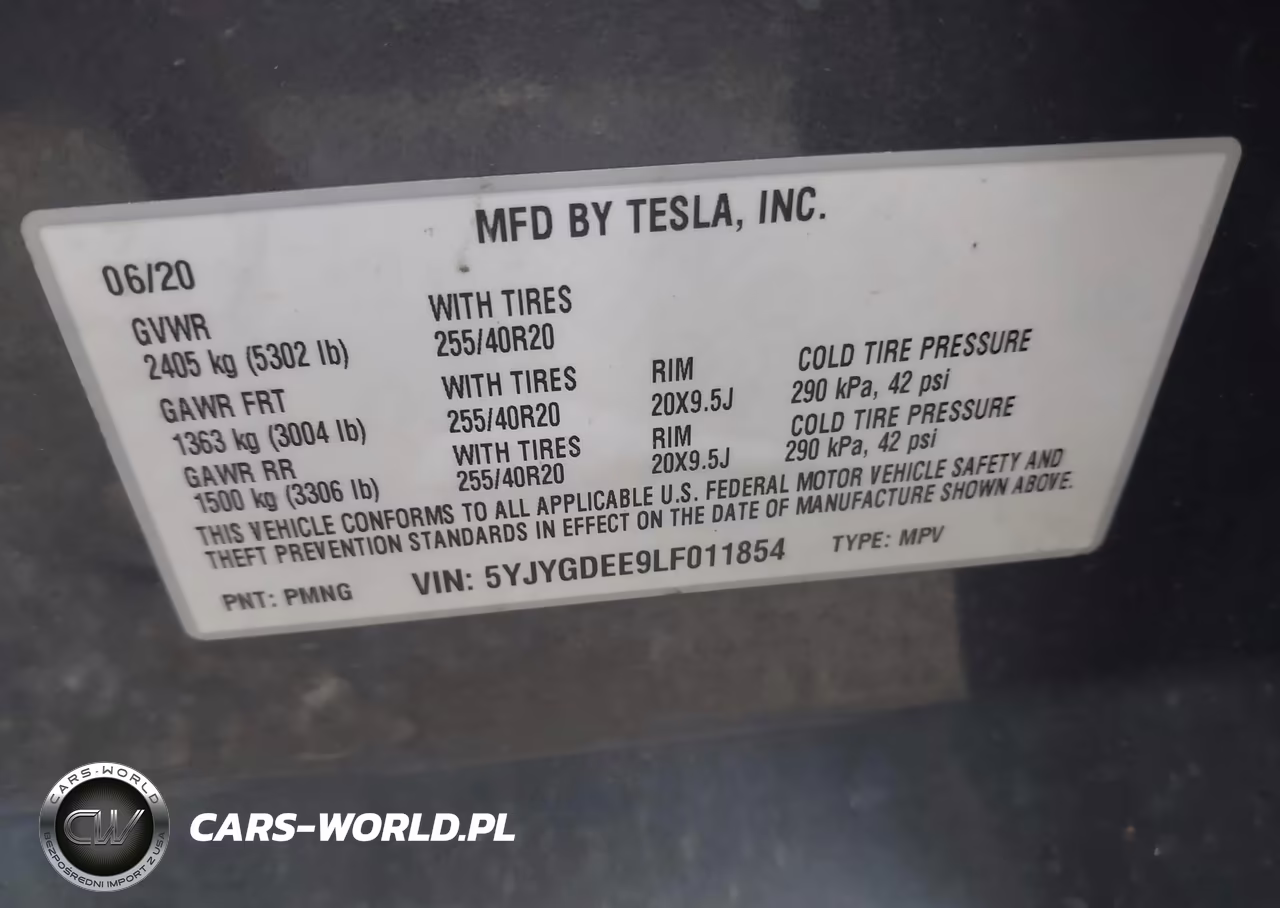 2020 Tesla Model Y Long Range Dual Motor All-Wheel Drive VIN:5YJYGDEE9LF011854 - 9