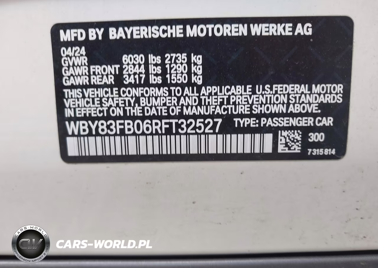 2024 BMW I4 Gran Coupe xDrive40 VIN:WBY83FB06RFT32527 - 9
